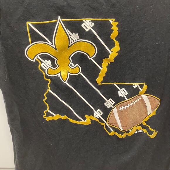 New Orleans Saints Ladies' Size S Black Tshirt NOC3469DT - Picture 5 of 6